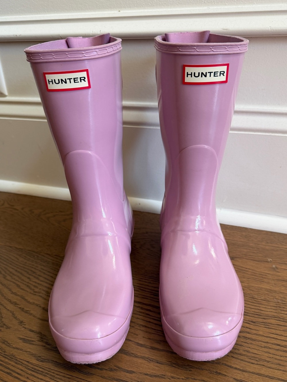 Hunter Women Light Pink Gloss Rain Boots
